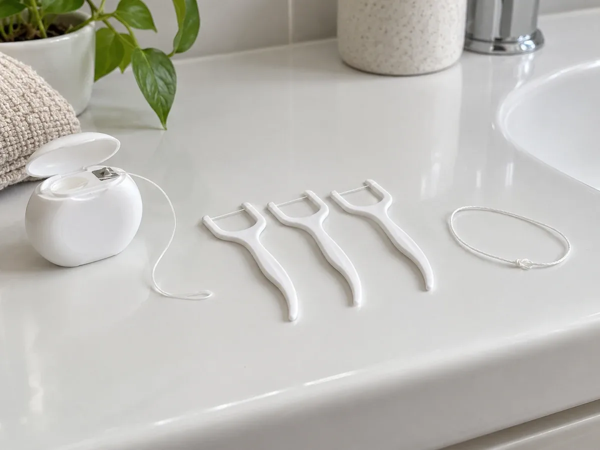 Nếu chỉ nha khoa thường khó dùng, bắt đầu với chỉ gắn trên cán cũng được.