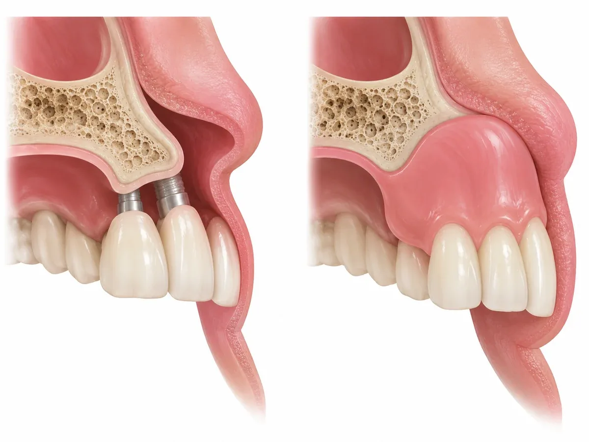 Filling in lost volume is also part of the restoration.